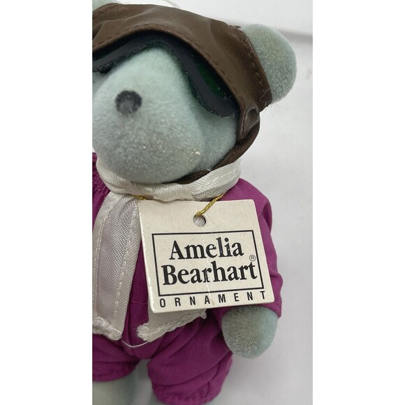 VTG North American Bear Co Amelia Bearhart Figurine 4" Stuffed Animal Ornament - Picture 7 of 8